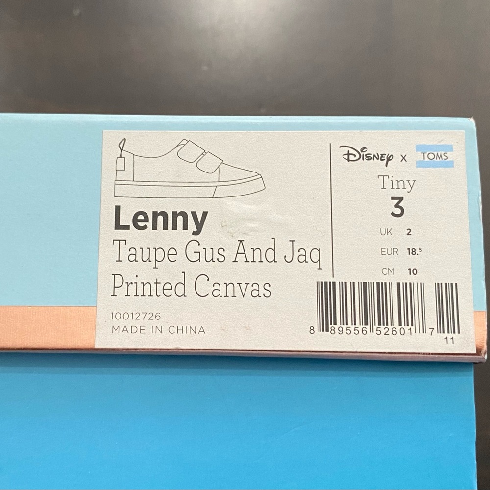 TOMS & DISNEY Luca Blue Cinderella Printed Canvas - Picture 7 of 9